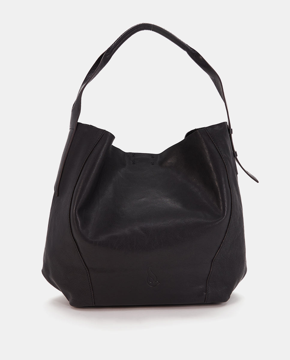 abbacino-bolso-hobo-de-hombro-en-piel-negra image 1