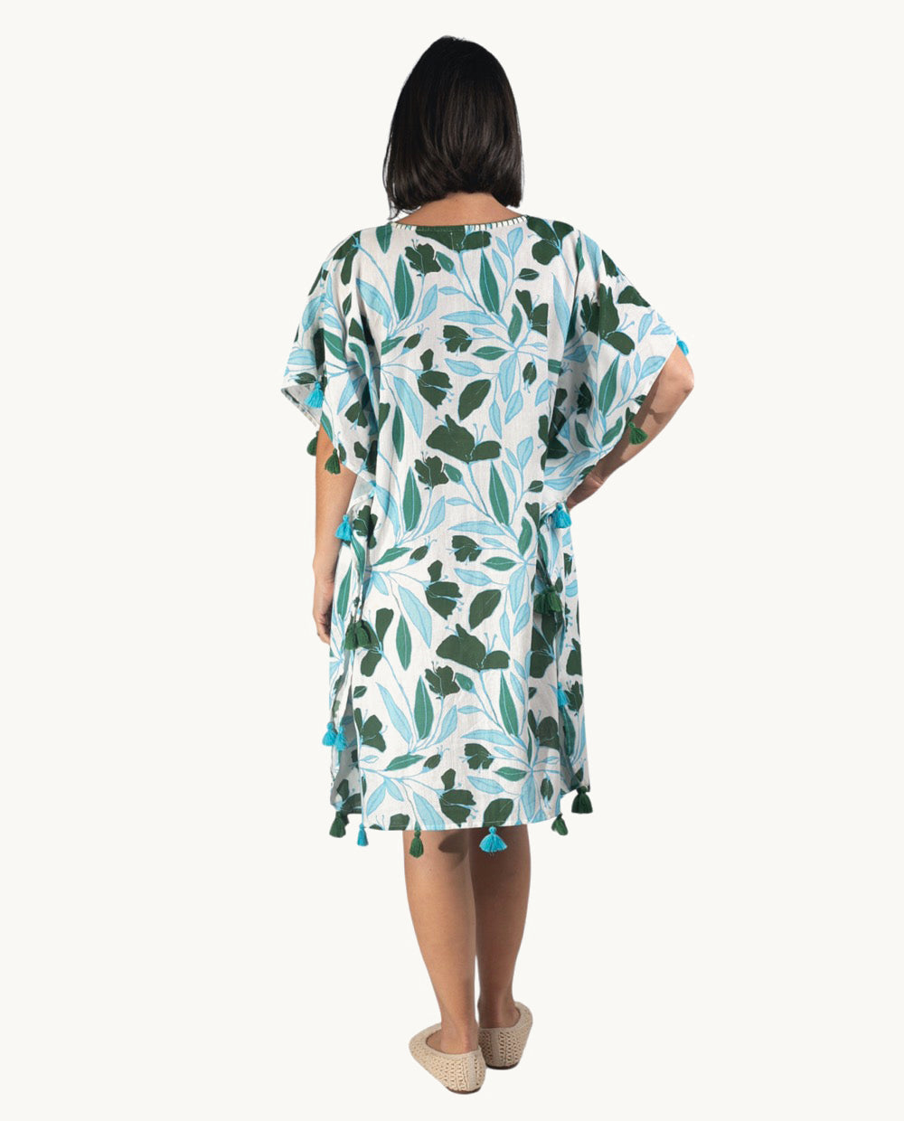 kbas-kurta-de-algod-n-talla-nica-color-turquesa-look-relajado-y-fresco image 2