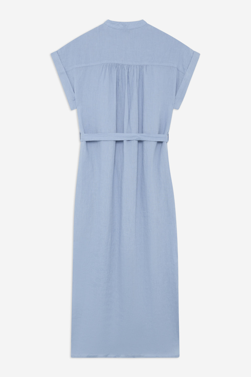 vestido-amatista-azul-ecoalf-para-mujer-20-lino-reciclado-fit-holgado-y-bolsillo image 2