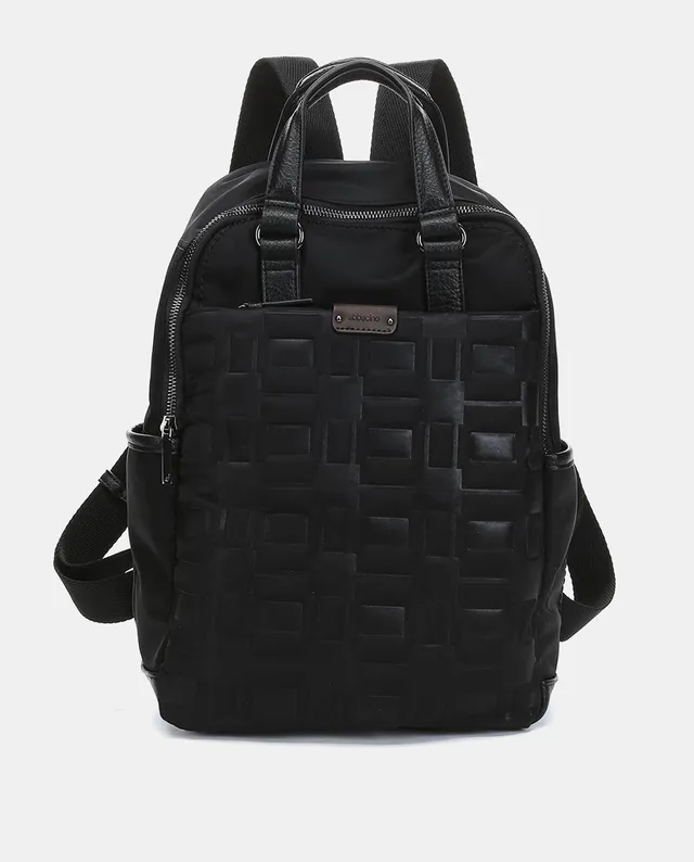 abbacino-mochila-nylon-reciclado-acolchado-negra image 1