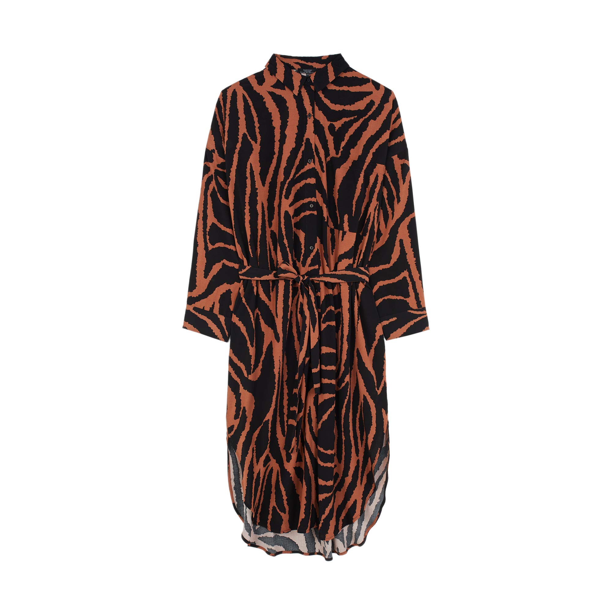 parfois-vestido-camisero-estampado-animal-mujer image 1