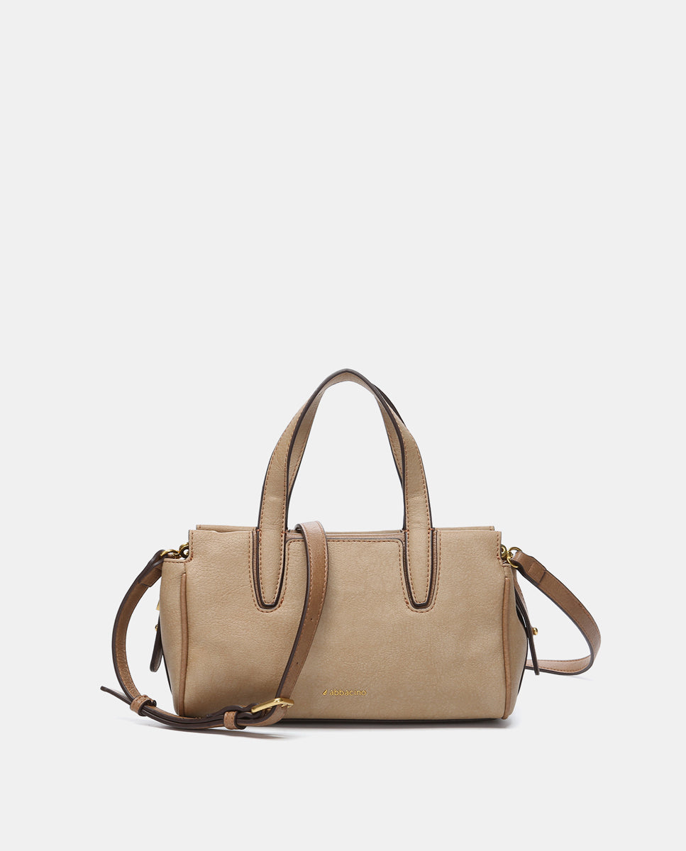 abbacino-bolso-de-mano-lady-camel-materiales-reciclados image 2