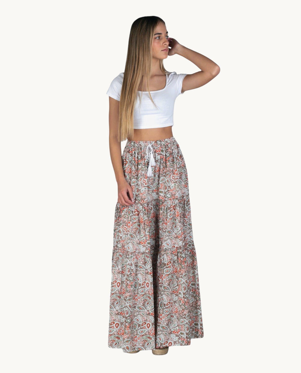 kbas-falda-larga-de-polycrepe-talla-nica image 2