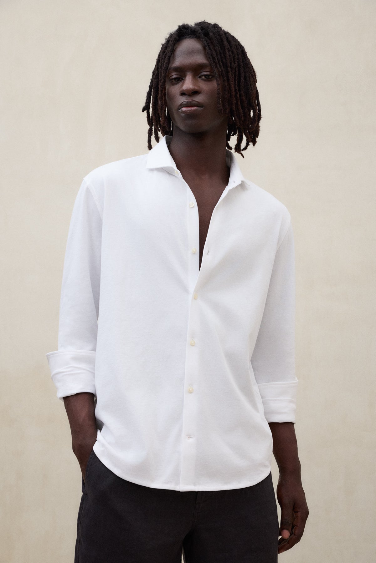 camisa-mole-blanca-de-ecoalf image 2