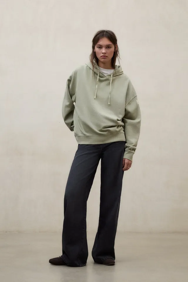 ecoalf-sudadera-bianca-verde-100-algod-n-reciclado-con-capucha-y-cordones image 1