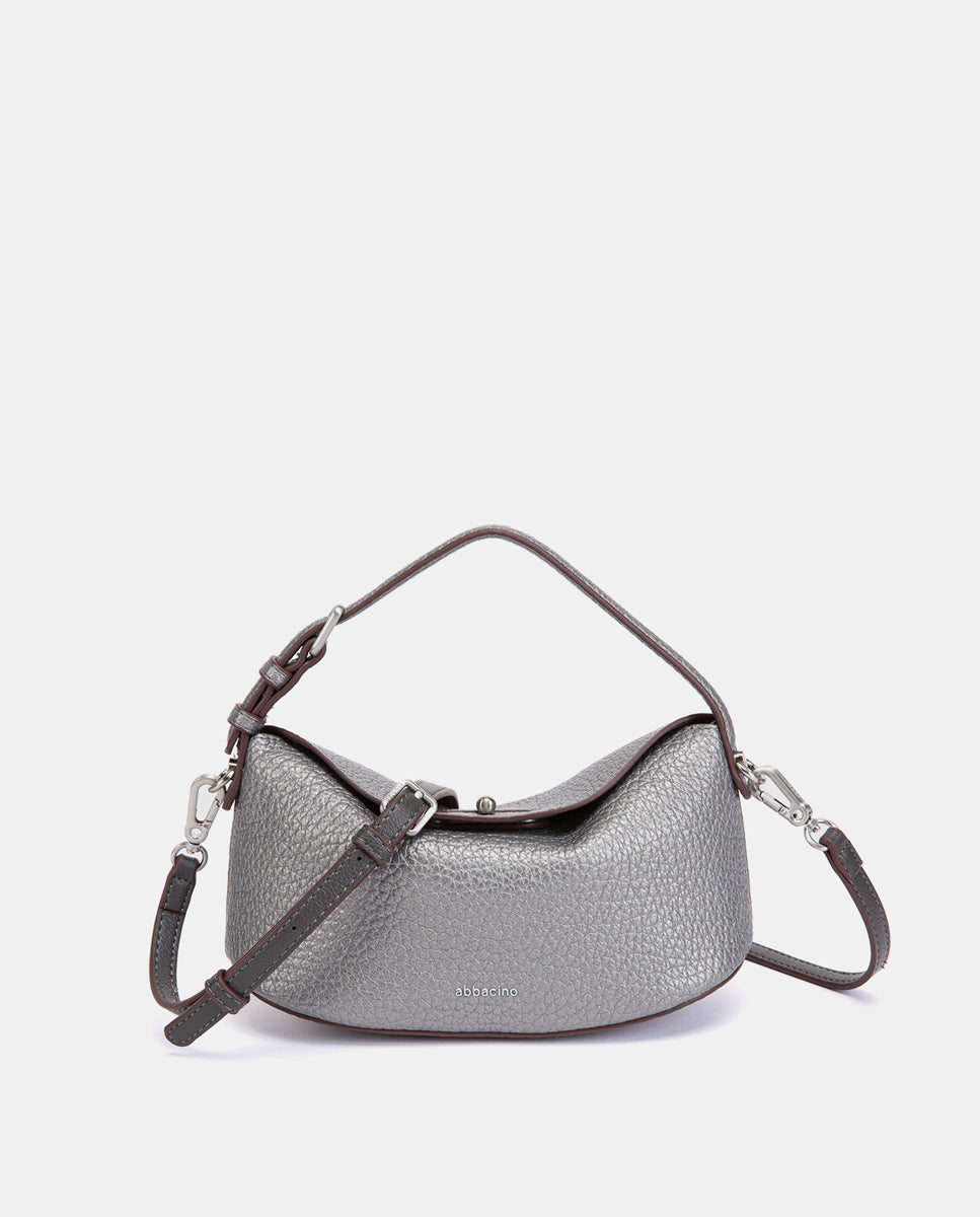 abbacino-bolso-de-mano-plateado-fiesta-compacto-con-bandolera image 4