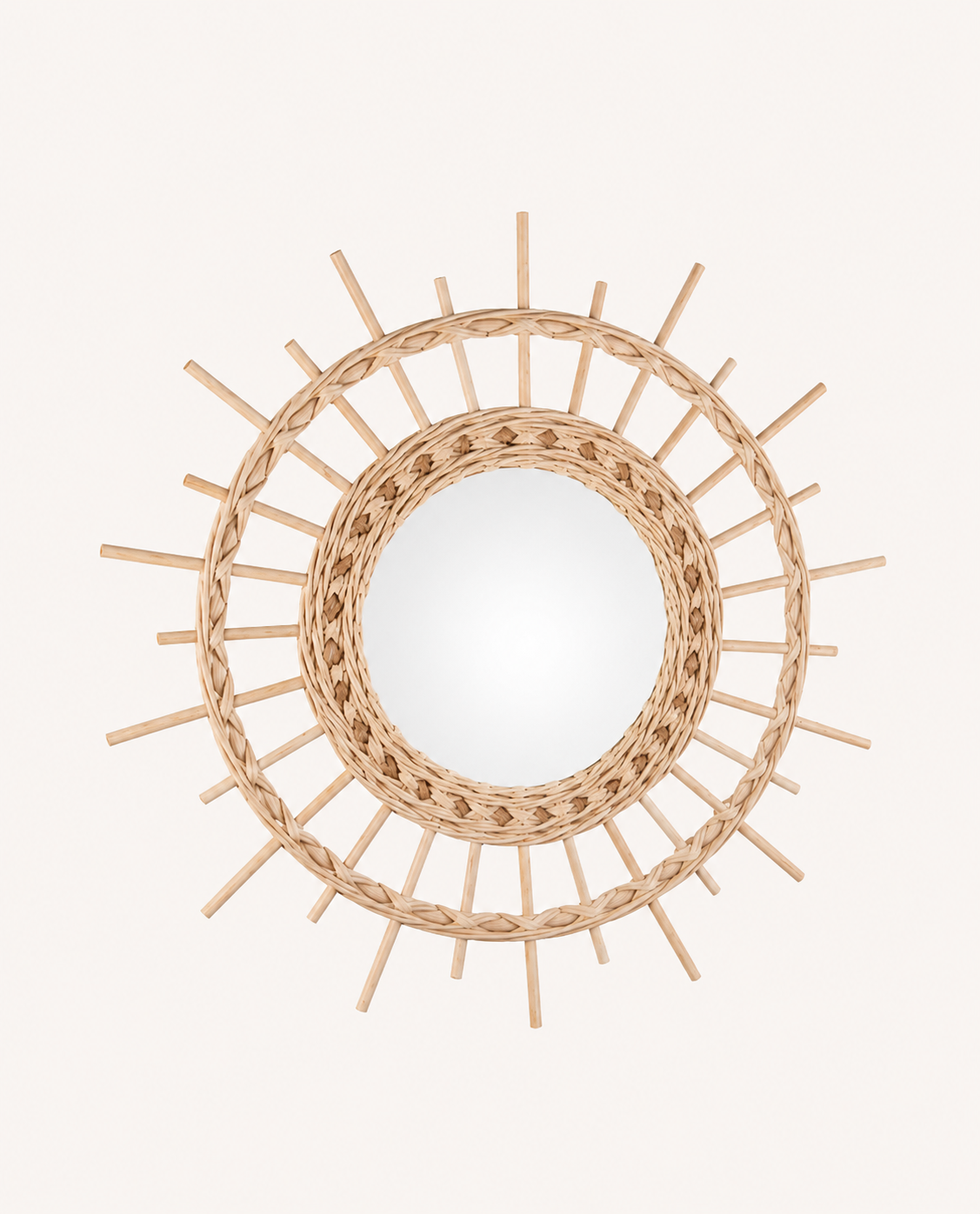 kbas-espejo-de-rattan-47-cm-de-di-metro-marco-natural-y-estilo-bohemio image 1