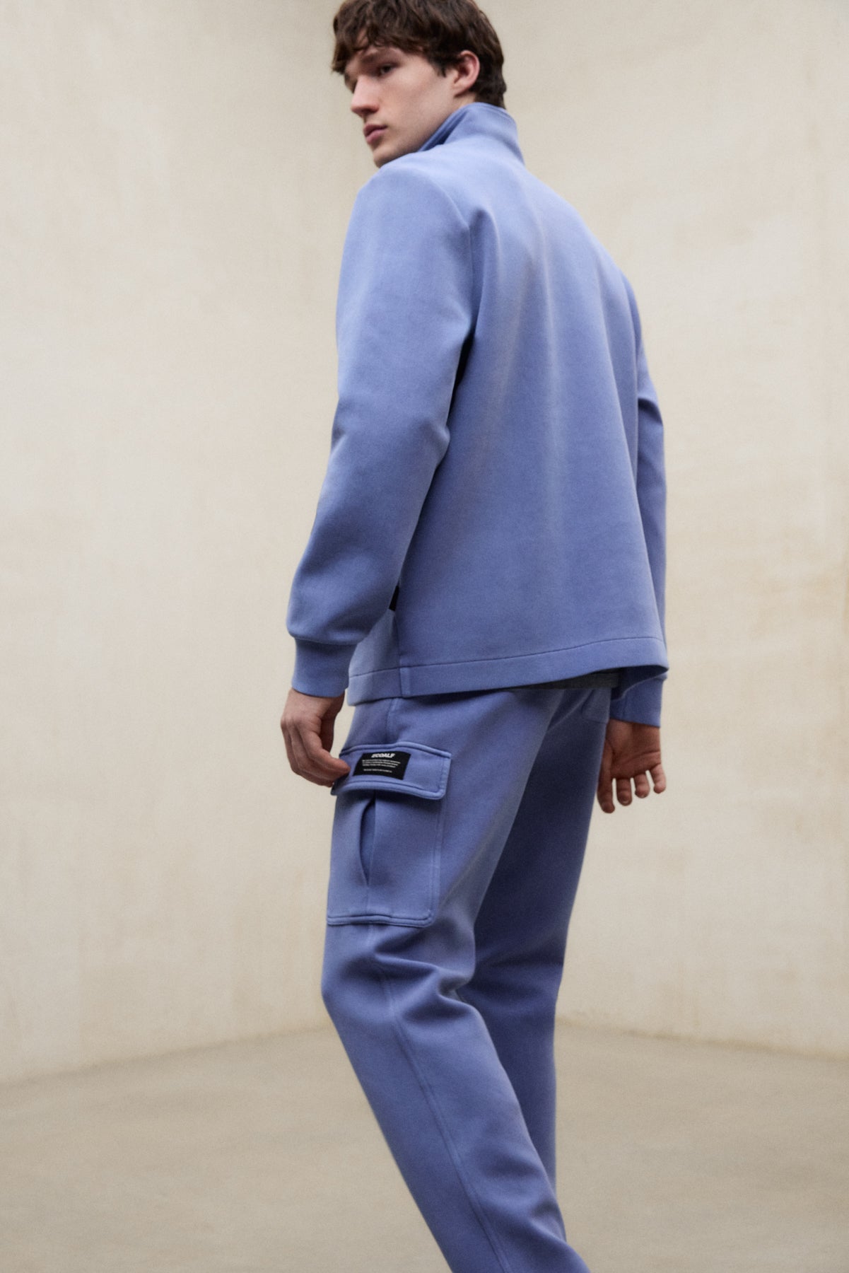 ecoalf-pantalones-mara-azul-neopreno-de-algod-n-org-nico-fit-recto-y-bolsillo-ca image 3