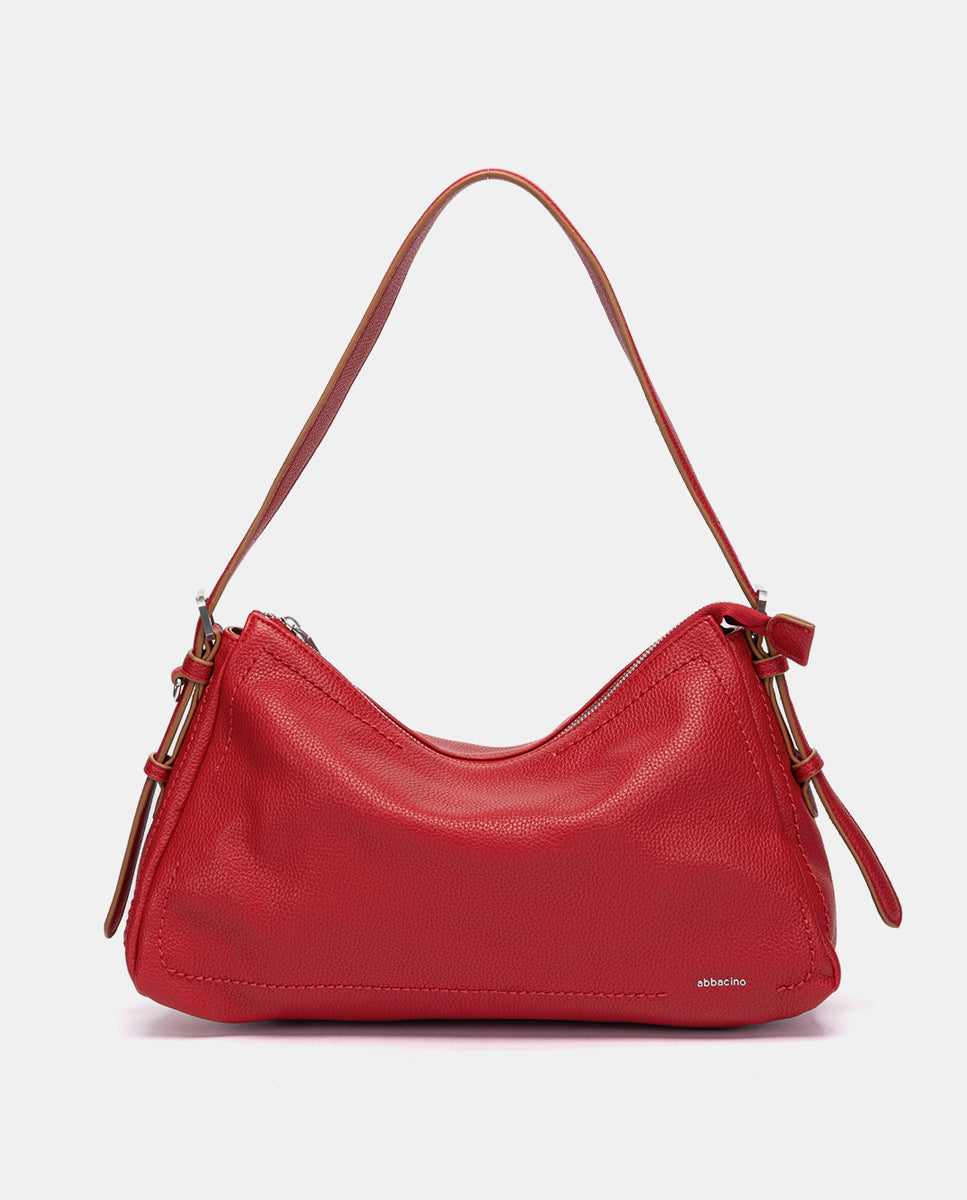 bolso-de-hombro-abbacino-rojo-en-materiales-reciclados image 1