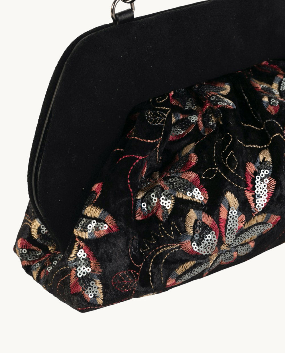 clutch-de-flores-de-textil-kbas-coctel-merito-color-negro image 3