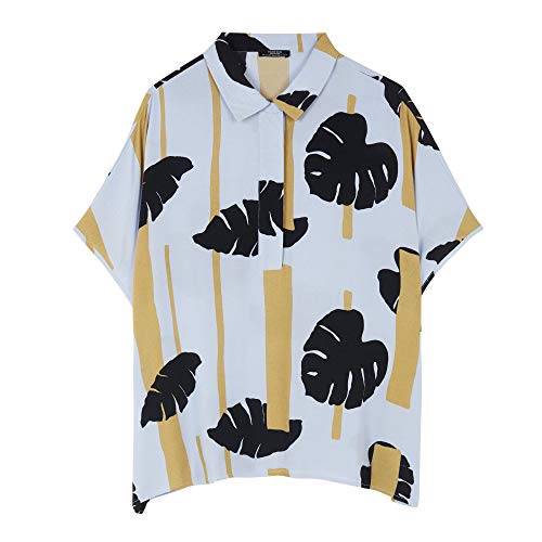 parfois-camisa-oversize-estampado-hojas-mujer-manga-corta image 7