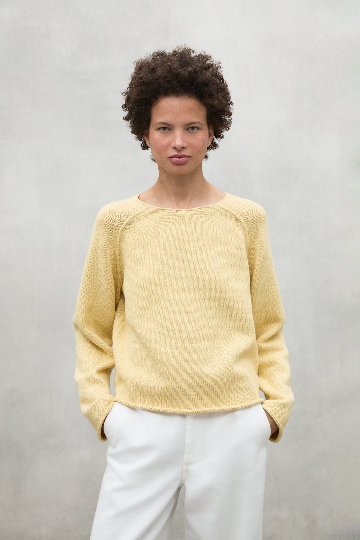 jersey-ecoalf-alamo-amarillo-de-punto-liso-5gg-en-algod-n-reciclado-mujer-fit-ho image 2