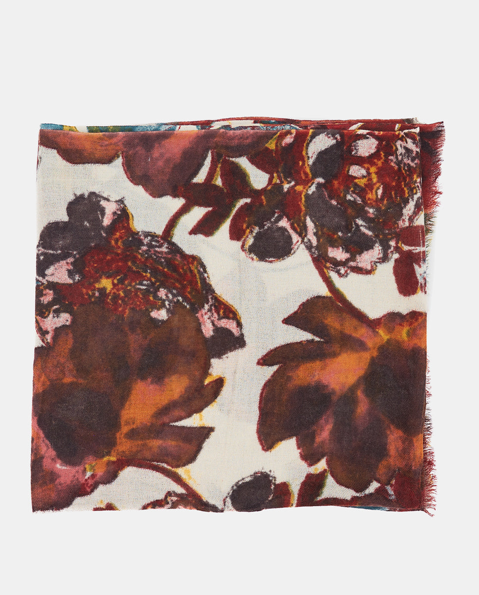 abbacino-pa-uelo-de-viscosa-estampado-floral-burdeos image 3