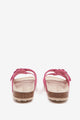 abbacino-sandalia-plana-de-mujer-ante-fucsia-con-hebillas image 4