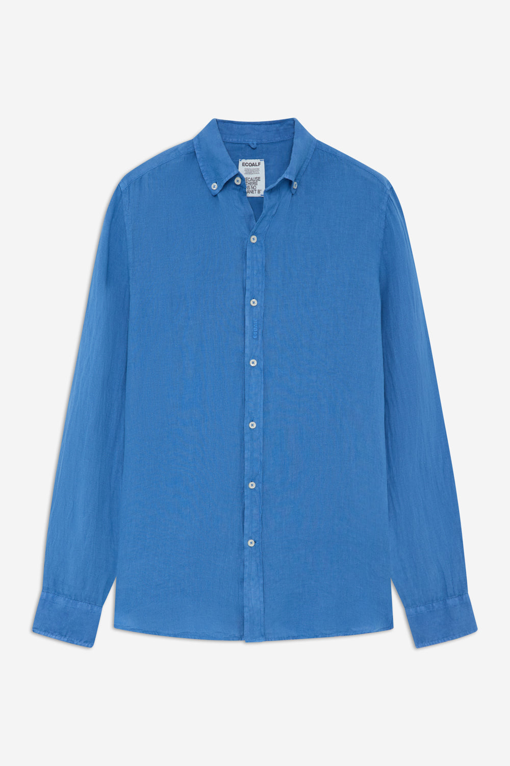 camisa-malibu-de-ecoalf-para-hombre-azul-100-lino-fit-regular-cuello-abotonado-y image 6