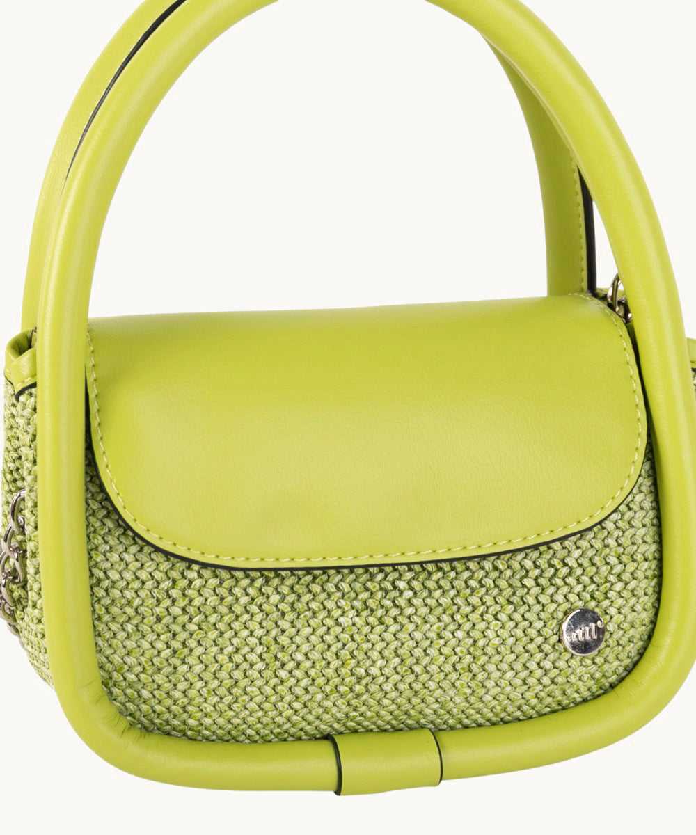 kbas-coctail-celina-bolso-de-mano-pu-y-rafia-color-pistacho image 3