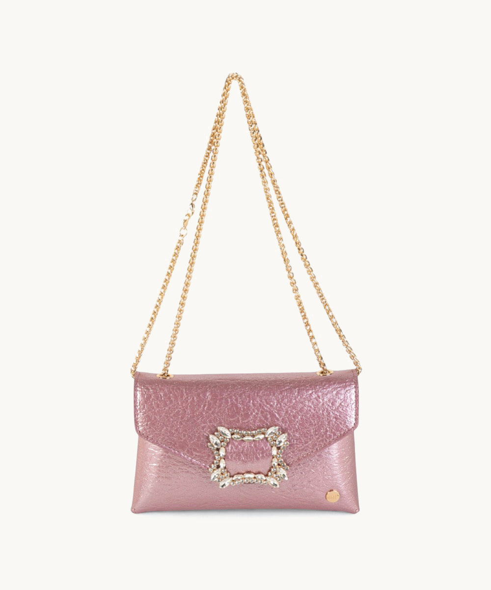 fiesta-atria-bandolera-pu-rosa-met-lico-con-piedras-brillantes image 6