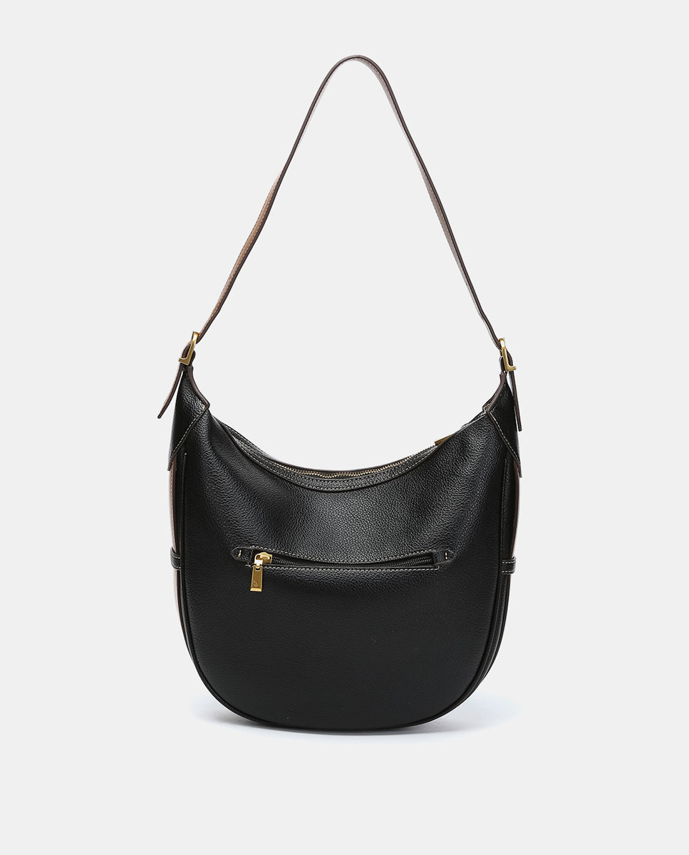 abbacino-bolso-de-hombro-hobo-en-materiales-reciclados-negro image 3
