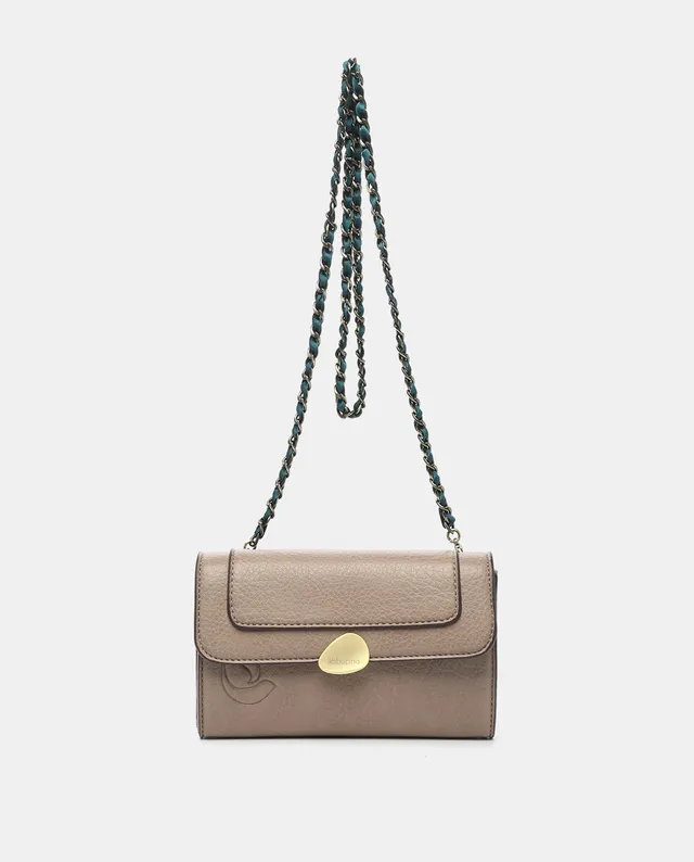 bolso-de-hombro-abbacino-reciclado-taupe-con-solapa image 1