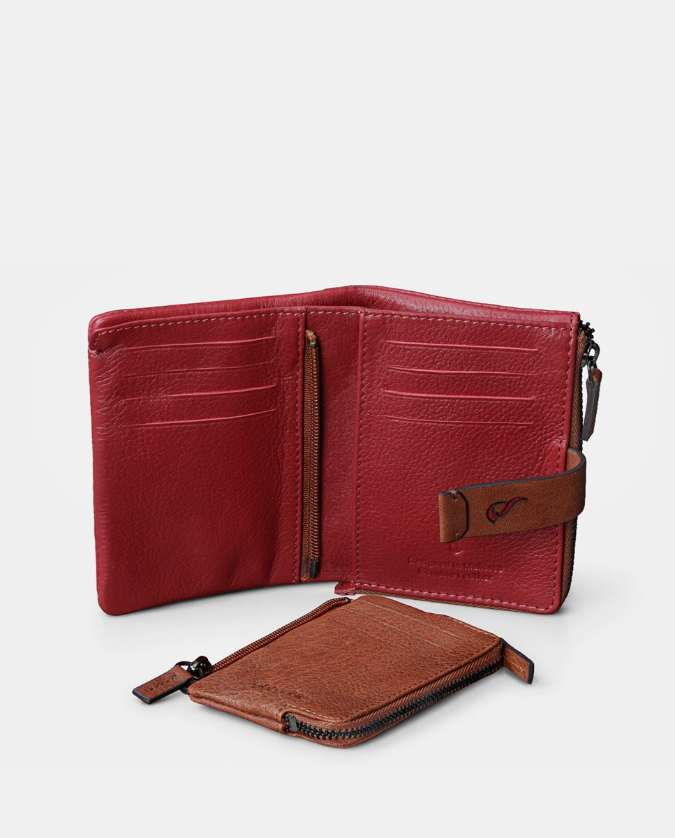 abbacino-cartera-peque-a-piel-roja-mujer image 7