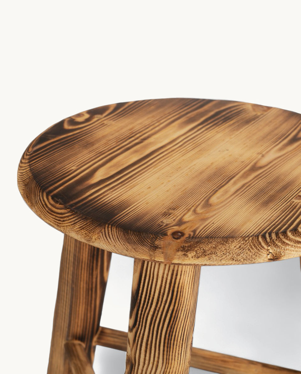 kbas-taburete-redondo-de-madera-barnizada-peque-o-31-x-31-x-40-cm image 2