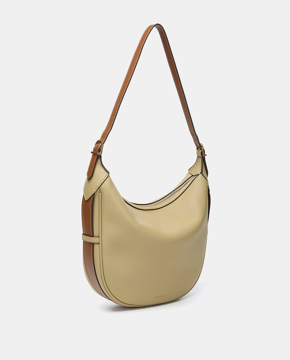 abbacino-bolso-hombro-hobo-amarillo-material-reciclado image 2