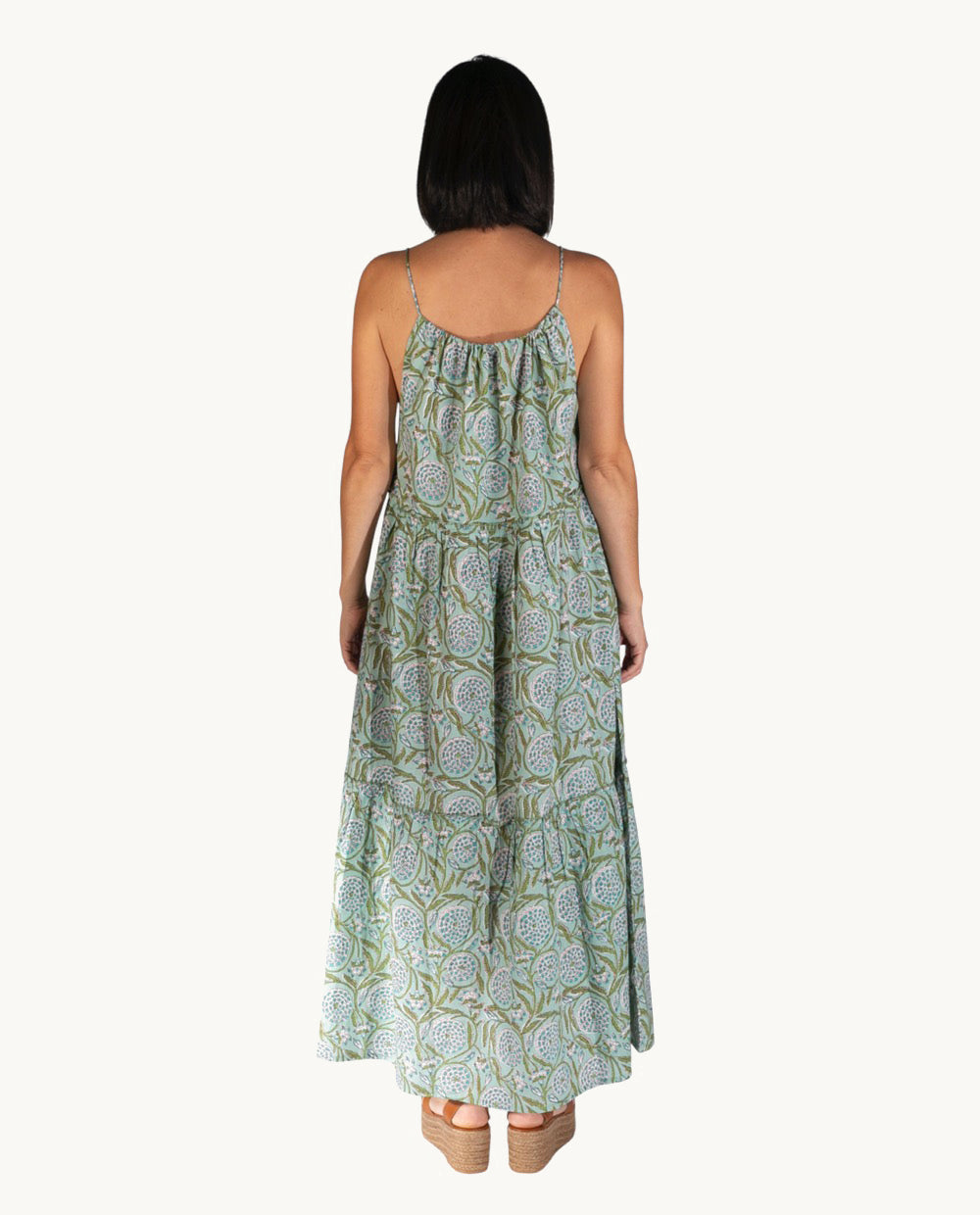 vestido-de-algod-n-kbas-talla-nica-color-verde image 3