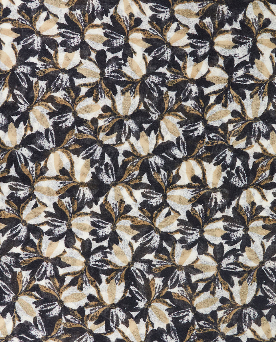 abbacino-pa-uelo-lana-estampado-floral-negro image 4
