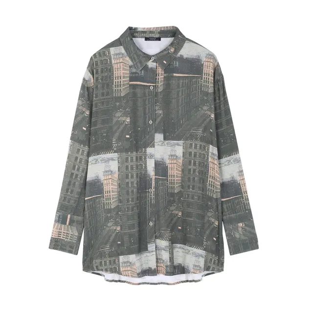 parfois-camisa-oversize-estampada-mujer-fluida image 1