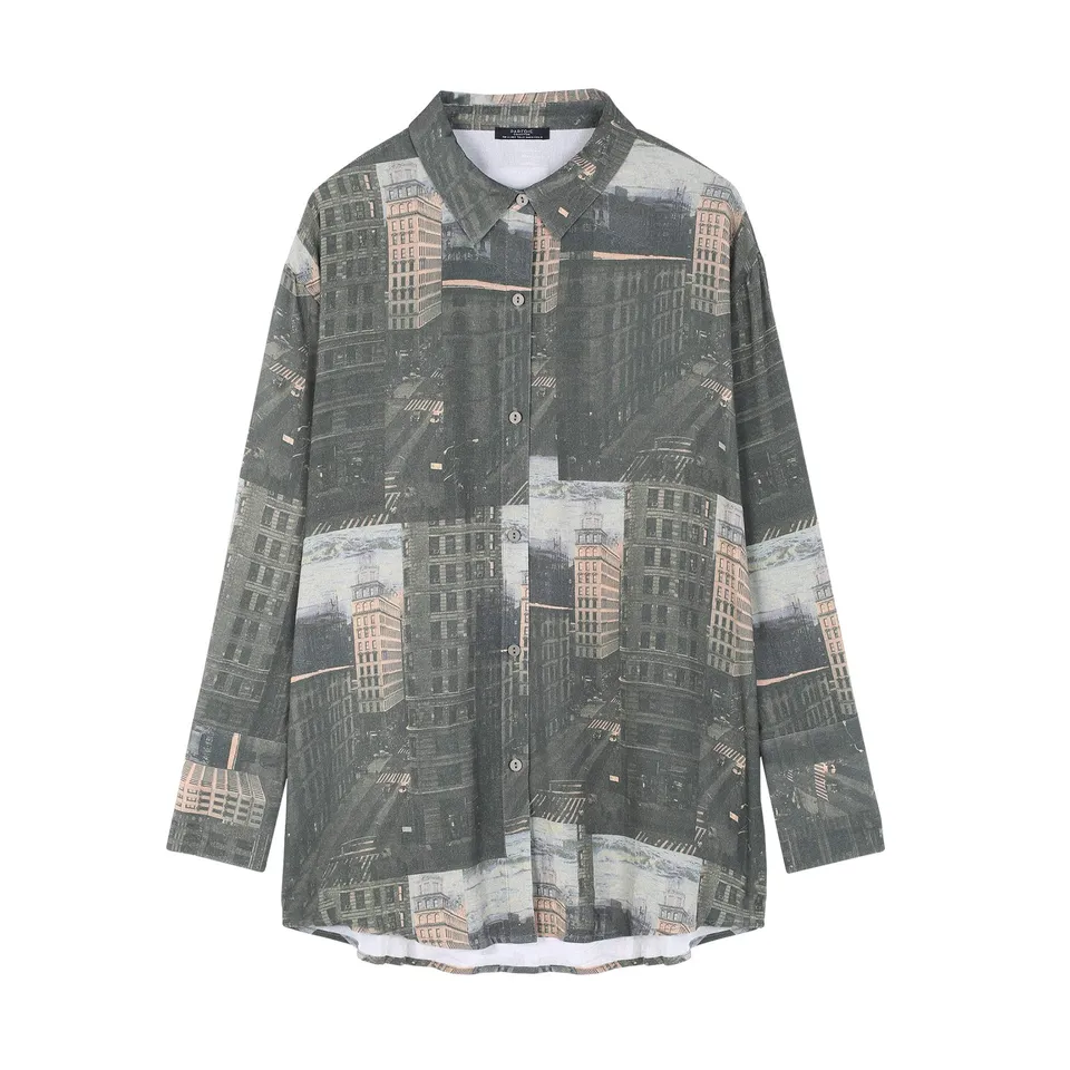 parfois-camisa-oversize-estampada-mujer-fluida image 1