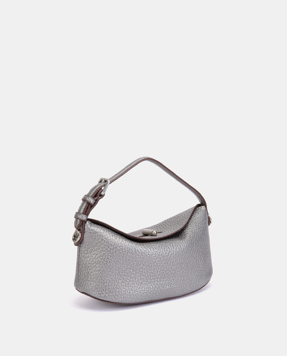 abbacino-bolso-de-mano-plateado-fiesta-compacto-con-bandolera image 2