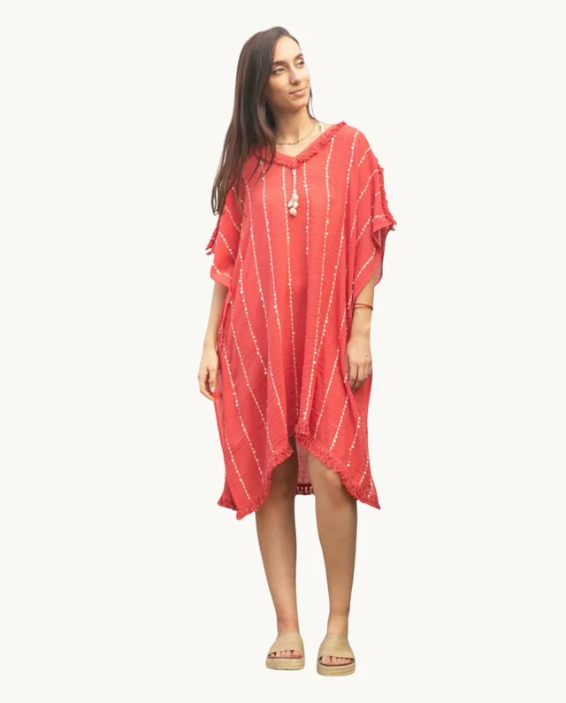 kurta-de-algod-n-kbas-talla-nica-color-coral-rebajas-ss26 image 1