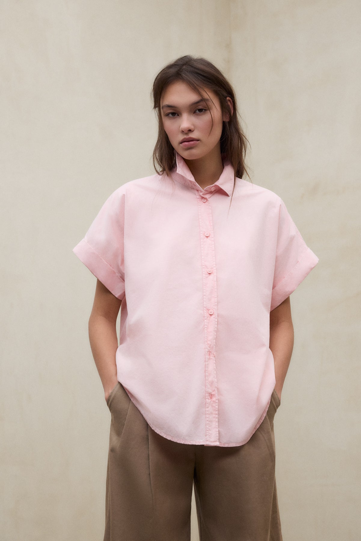 camisa-isabel-rosa-ecoalf-algod-n-regenerativo-para-mujer image 7