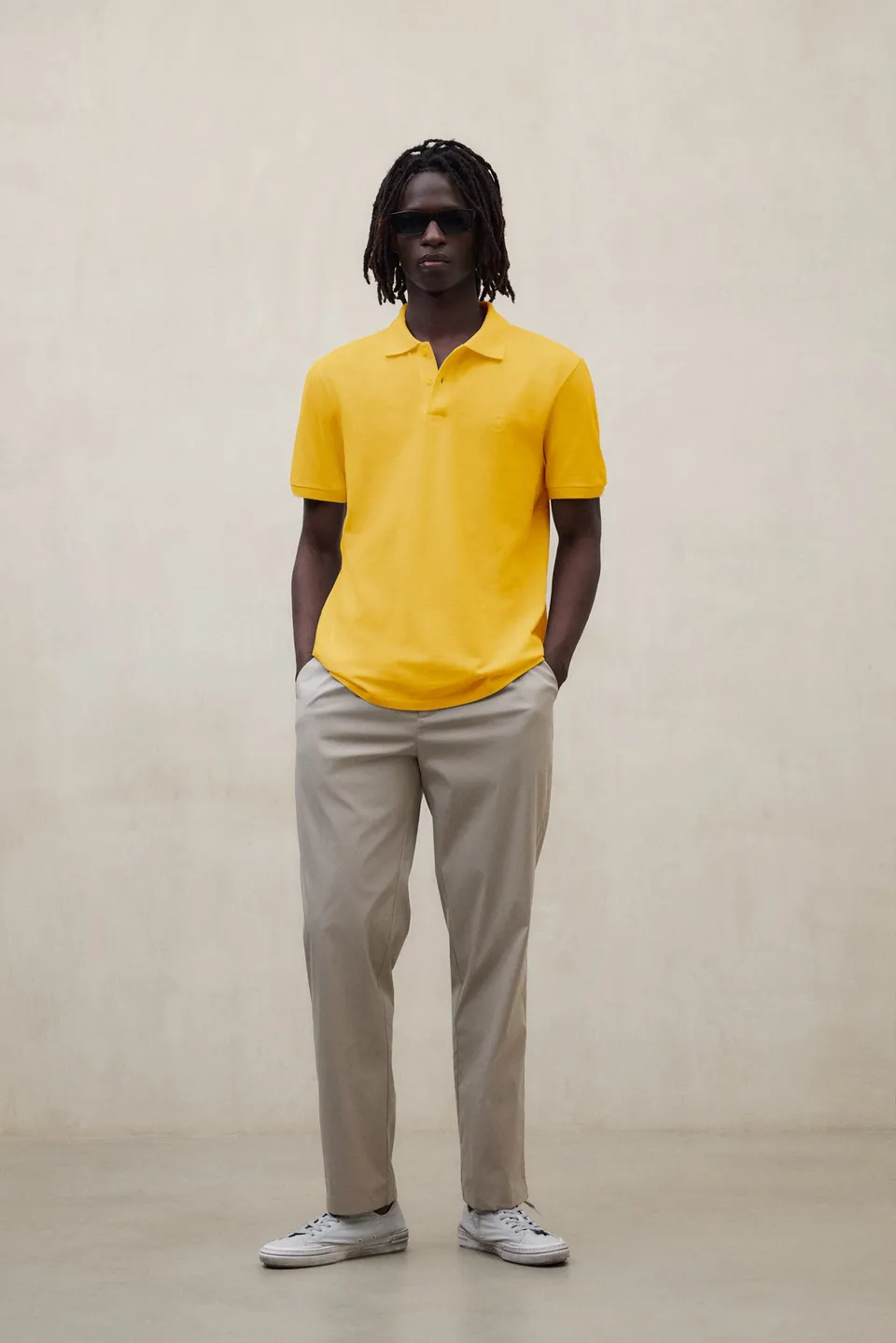 polo-ecoalf-tedan-de-piqu-en-algod-n-reciclado-color-amarillo-hombre-fit-regular image 1