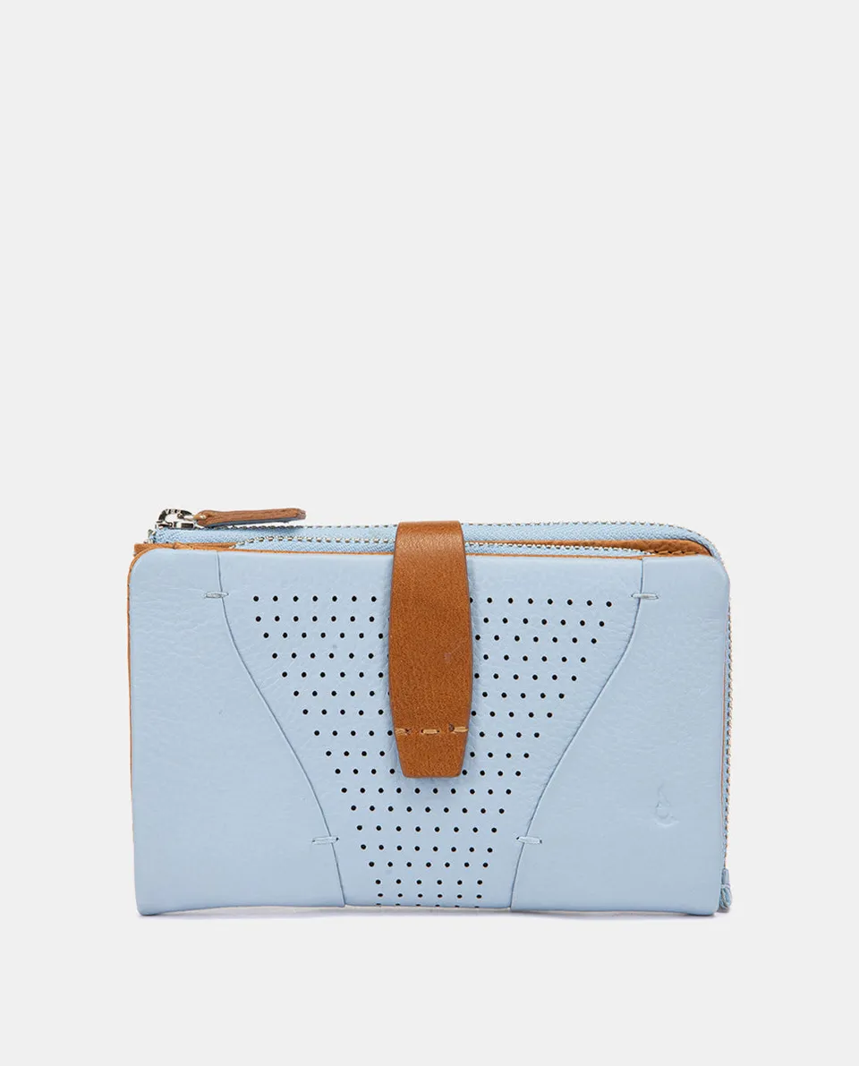 abbacino-cartera-mediana-piel-azul-claro-troquelada image 1