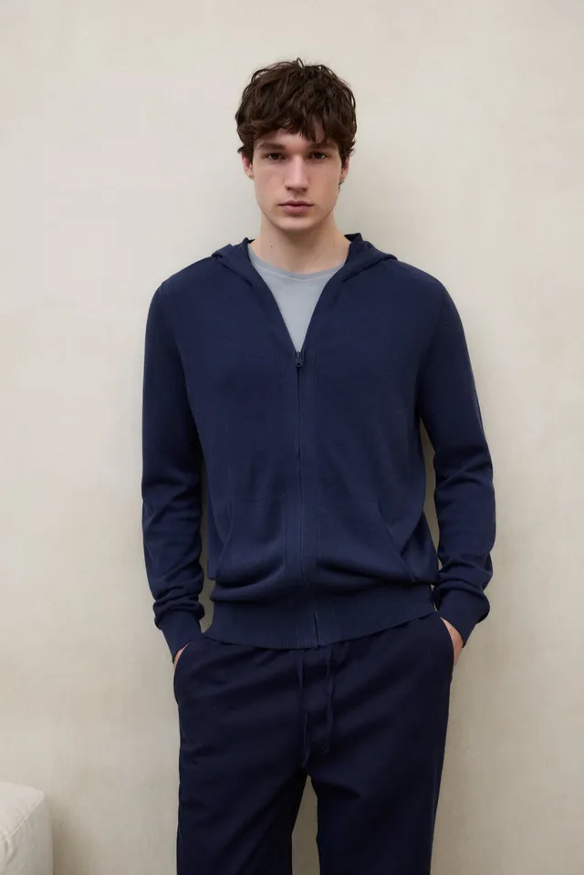 ecoalf-jersey-kirkia-azul-marino-para-hombre-sudadera-con-capucha-y-cremallera-d image 1
