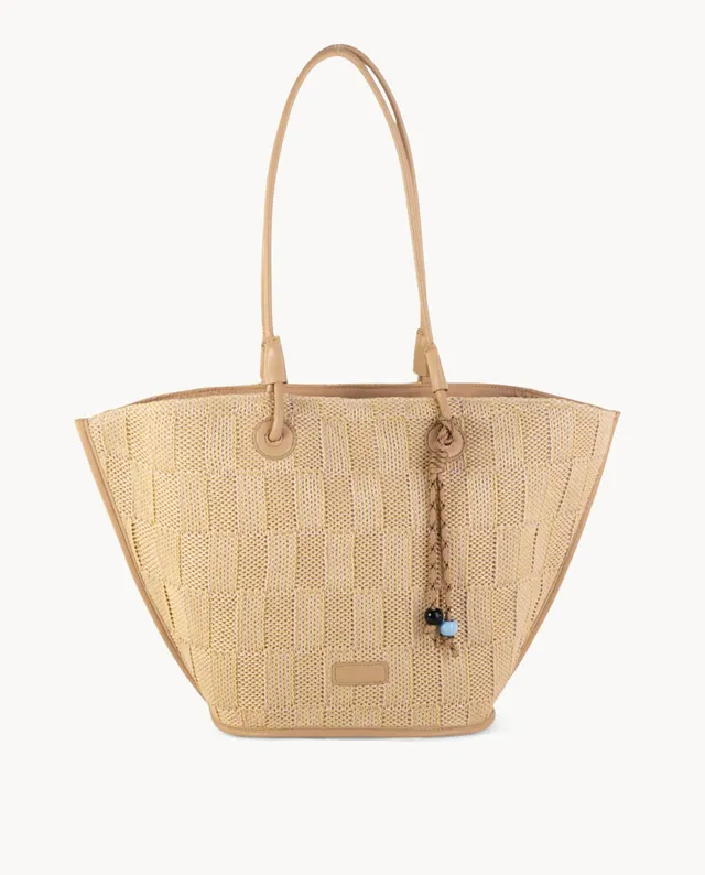 bolso-tote-kbas-de-polipropileno-con-cremallera-color-beige image 1