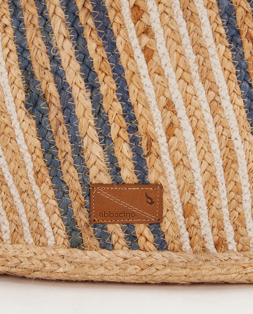 abbacino-capazo-de-rafia-rayas-azul image 6