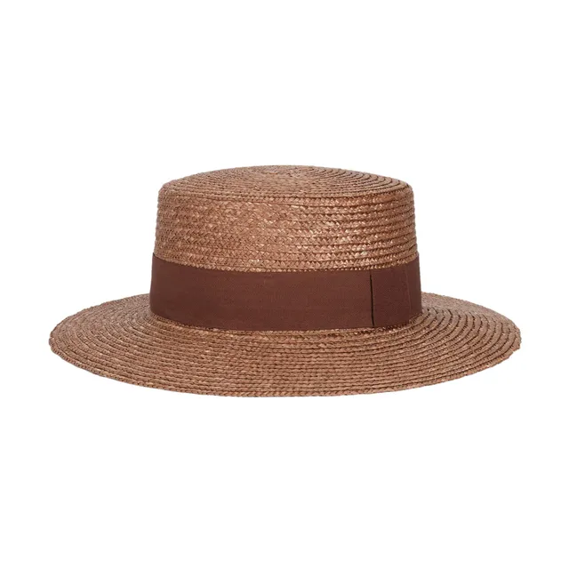 parfois-sombrero-textura-rafia-con-cinta-a-contraste-taupe-mujer image 1