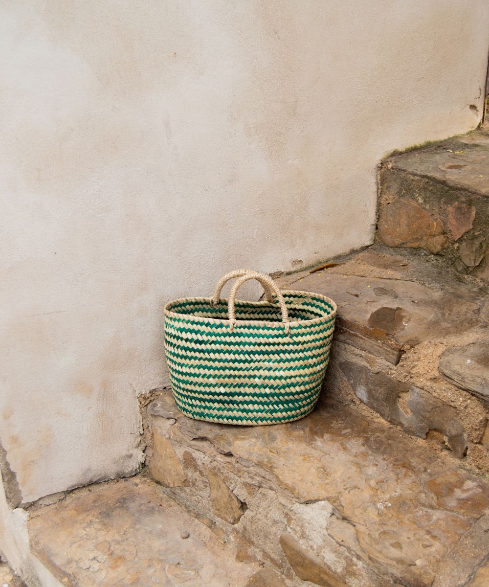 kbas-capazo-de-palma-grande-multi-verde image 2