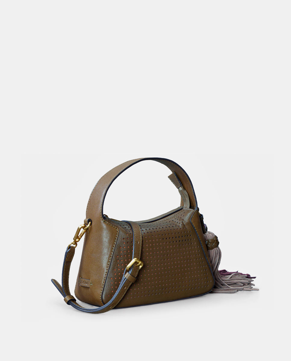abbacino-bolso-de-mano-piel-troquelada-verde image 6