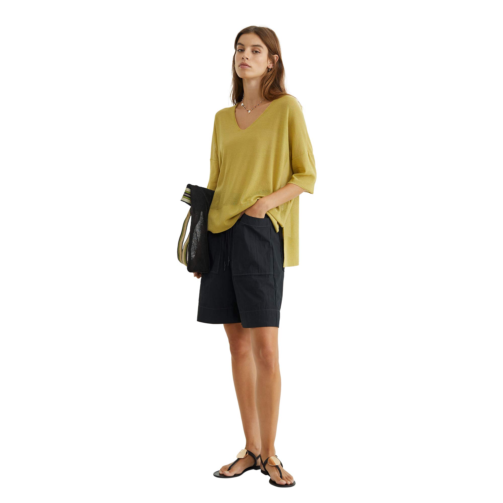parfois-jersey-de-punto-cuello-pico-mujer-lima image 3