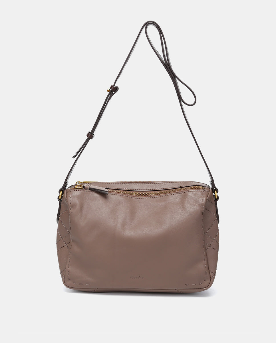 abbacino-bandolera-taupe-de-piel-premium-cruzada image 1