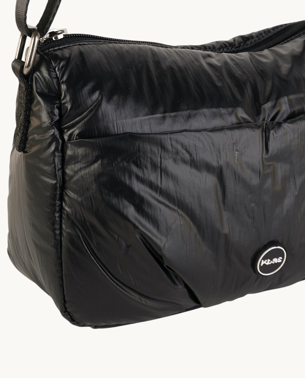 kbas-bandolera-de-nylon-metalizado-negro-26-x-12-x-19-cm image 3