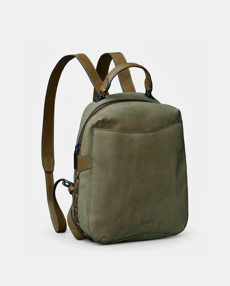 abbacino-mochila-nobuck-verde-mujer-antirrobo image 2