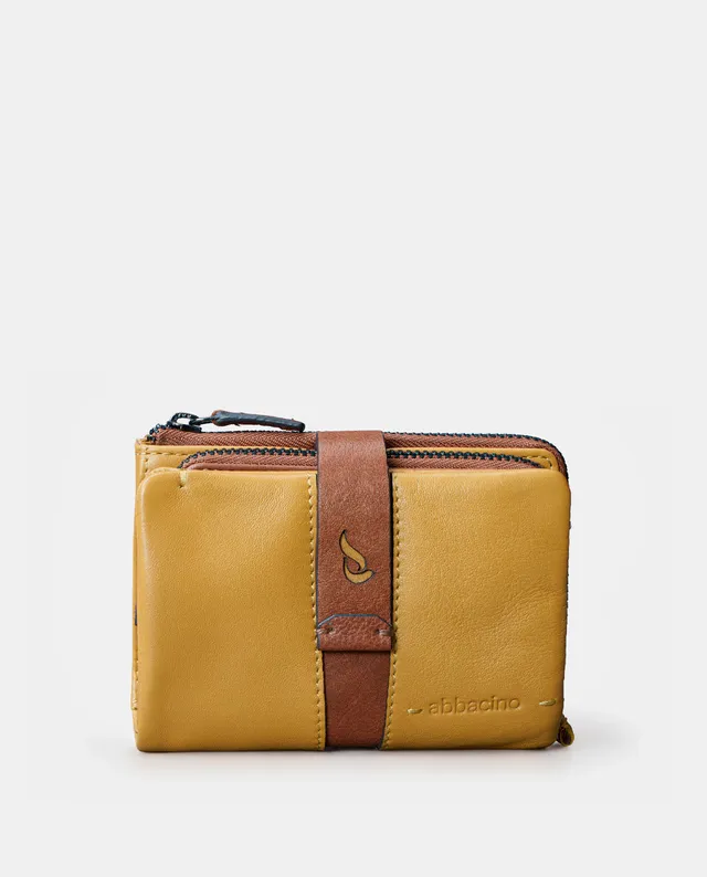abbacino-cartera-peque-a-mujer-piel-mbar-con-monedero image 1