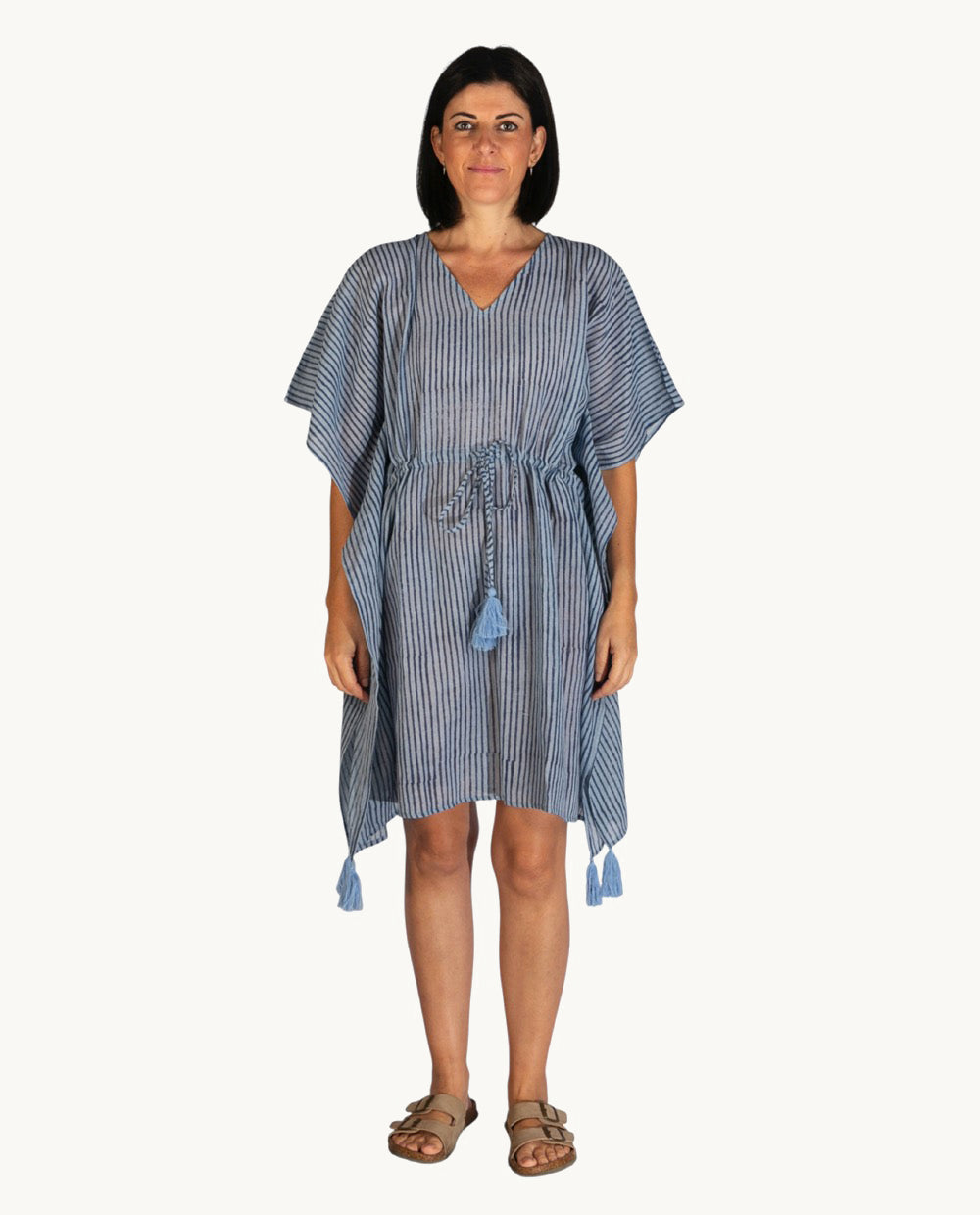 kurta-de-algod-n-kbas-en-color-azul-talla-nica image 1