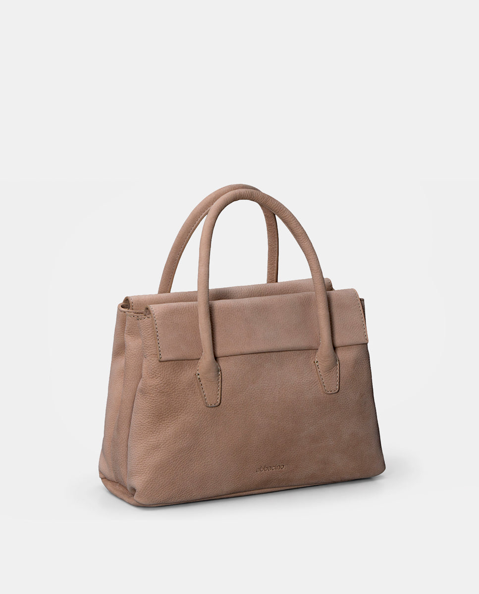 abbacino-bolso-de-mano-en-piel-beige-premium image 4