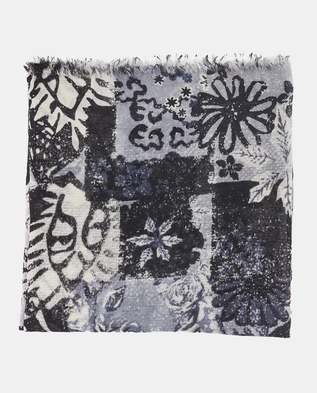 abbacino-pa-uelo-lana-estampado-abstracto-negro image 1
