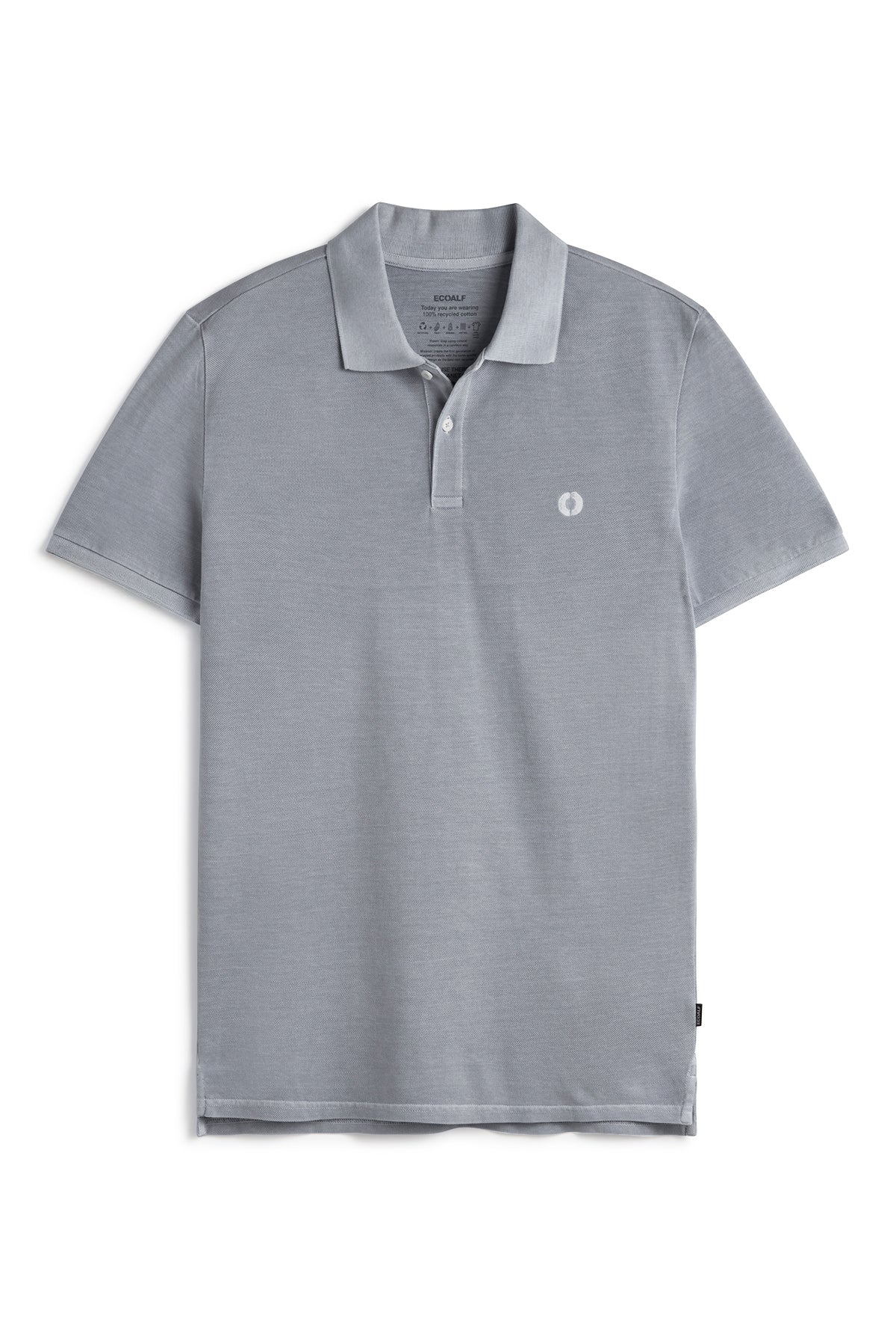 ecoalf-polo-tedan-piqu-gris-de-hombre-100-algod-n-reciclado-fit-regular image 6